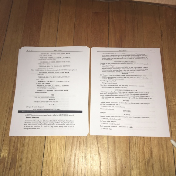 Assassins the Musical Script - Picture 4 of 4